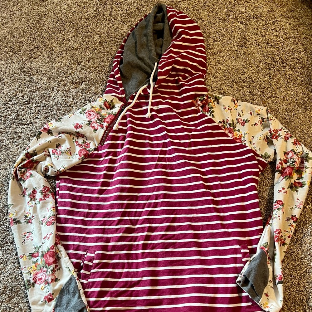 Mindy Mae Ampersand stretch double hoodie